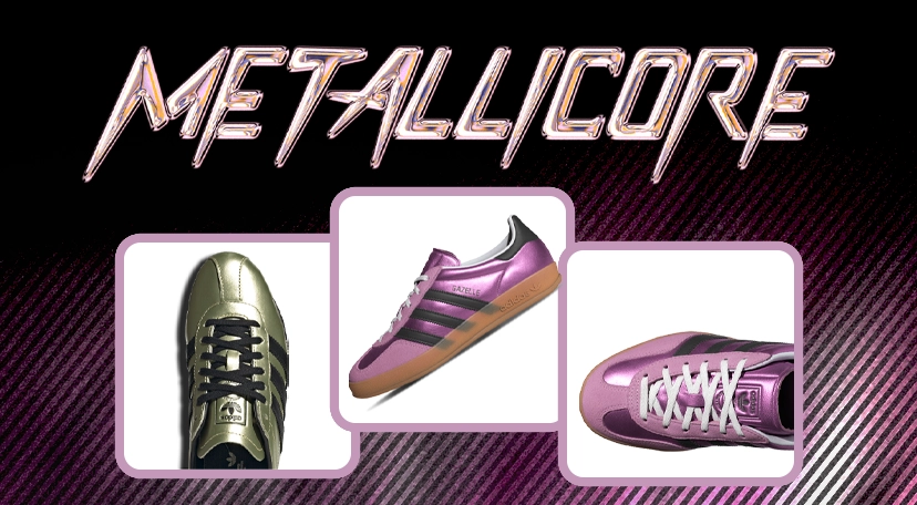 Tenis estilo metálico. Metallicore
