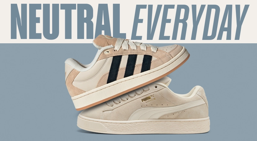 Tenis con colores neutrales