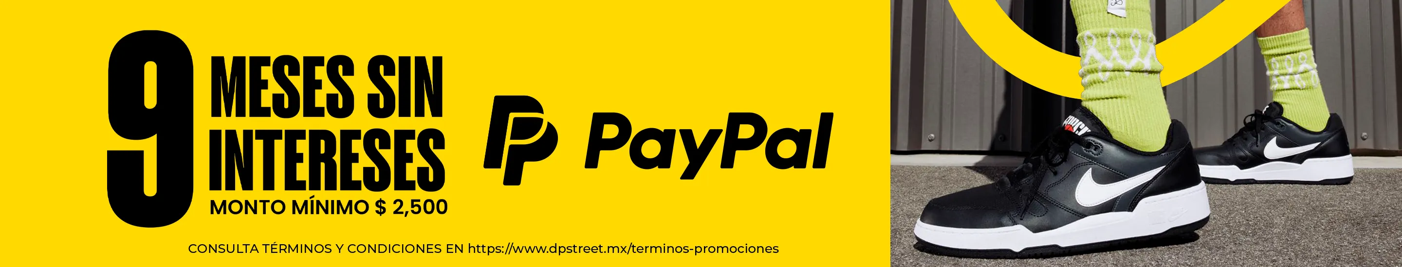 9 meses sin intereses con PayPal