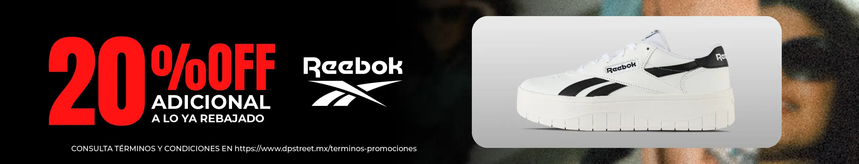 Hasta 20% off en productos seleccionados de la marca Reebok | Tenis Reebok