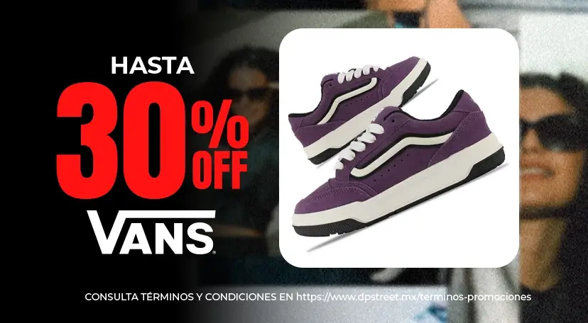 Hasta 30% off en productos seleccionados de la marca vans | Tenis, ropa y mochilas