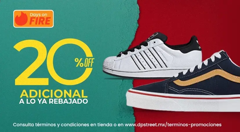 20% de descuento adicional a lo ya rebajado