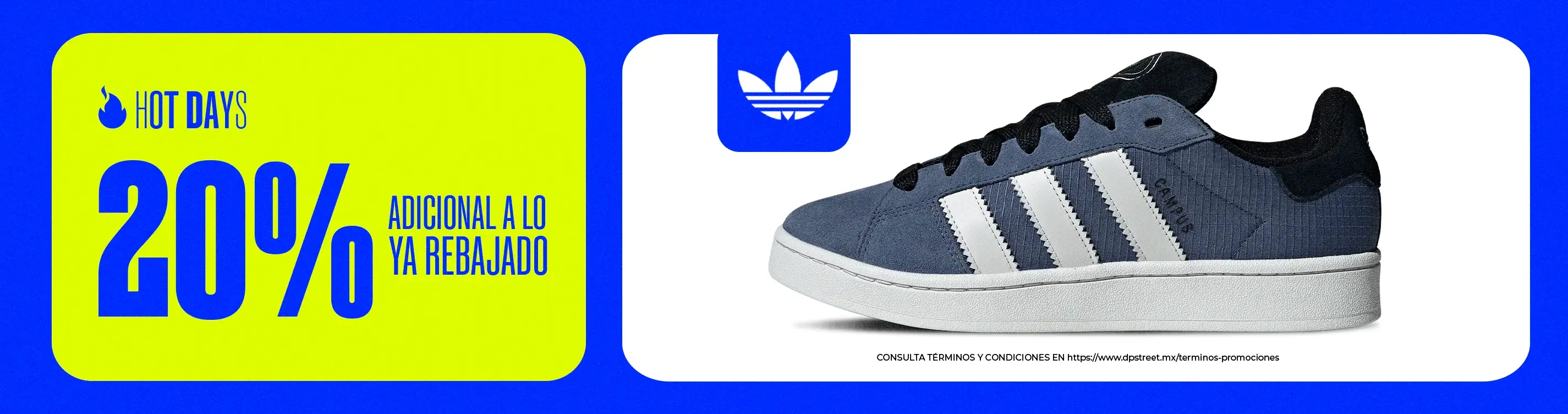 Hot Days 20% adicional adidas