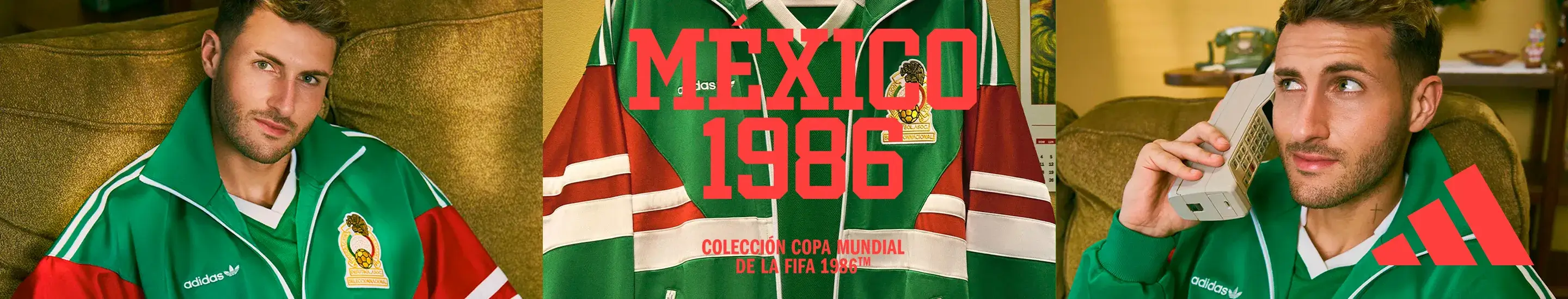 Colección de jerseys de la marca adidas y chammarras retro mundialistas