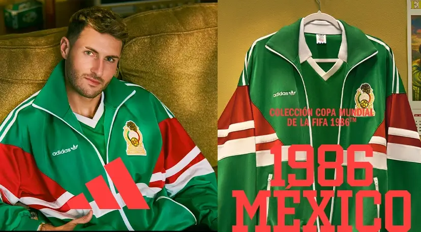 Colección de jerseys de la marca adidas y chammarras retro mundialistas