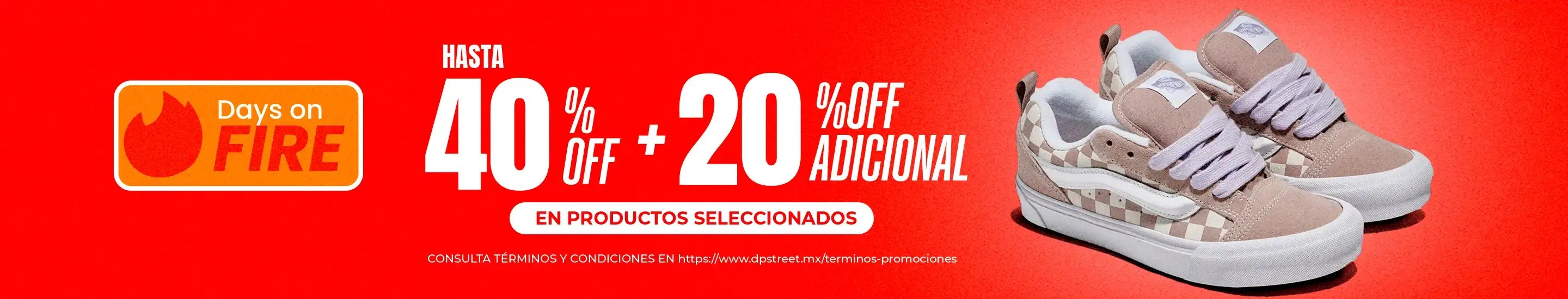 20% de descuento adicional a lo ya rebajado