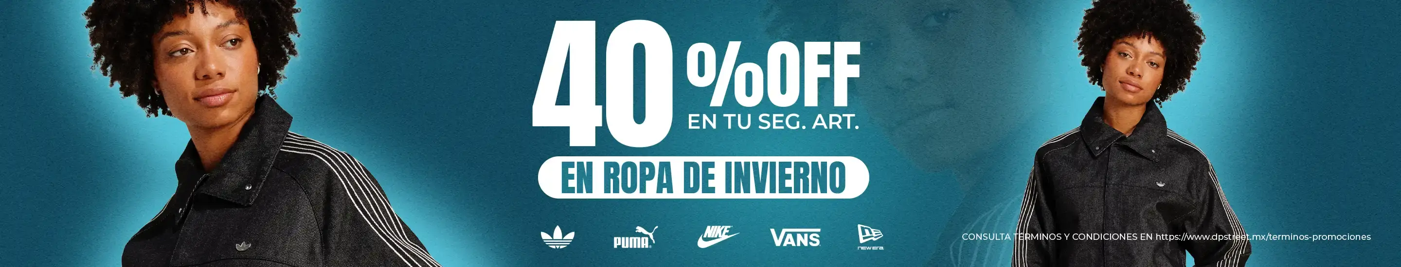 40% de descuento en tu segundo artículo