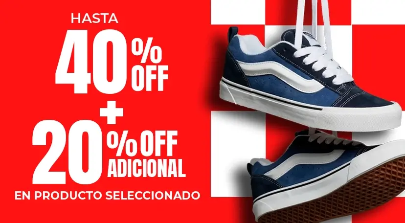 HA - HASTA 40% DE DESCUENTO EN VANS
