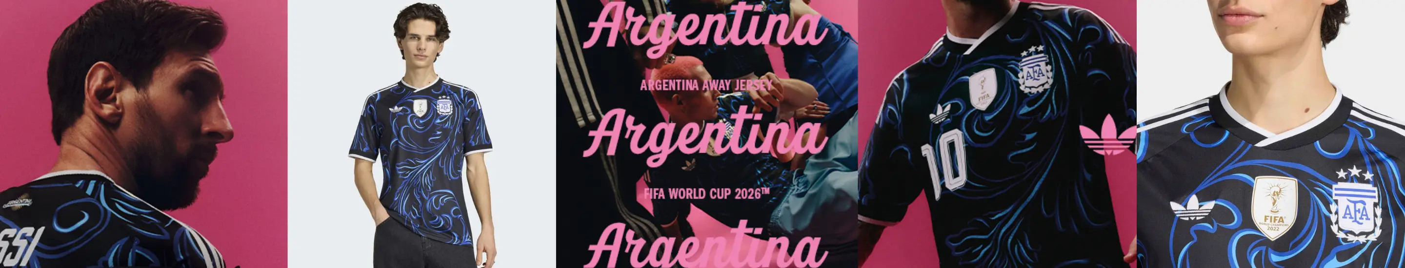 Jersey adidas Argentina Away Mundial 2026 Aficionado Hombre