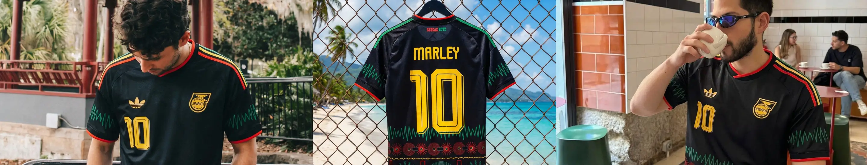 Jersey adidas Jamaica 2026 Bob Marley Mundial 10 Hombre