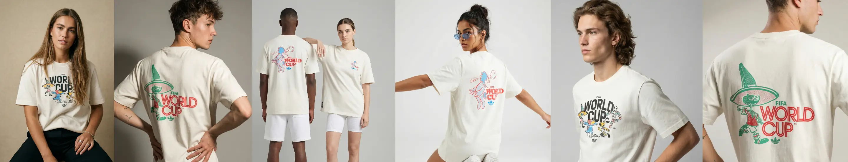 Playera adidas Mascotas mundialistas