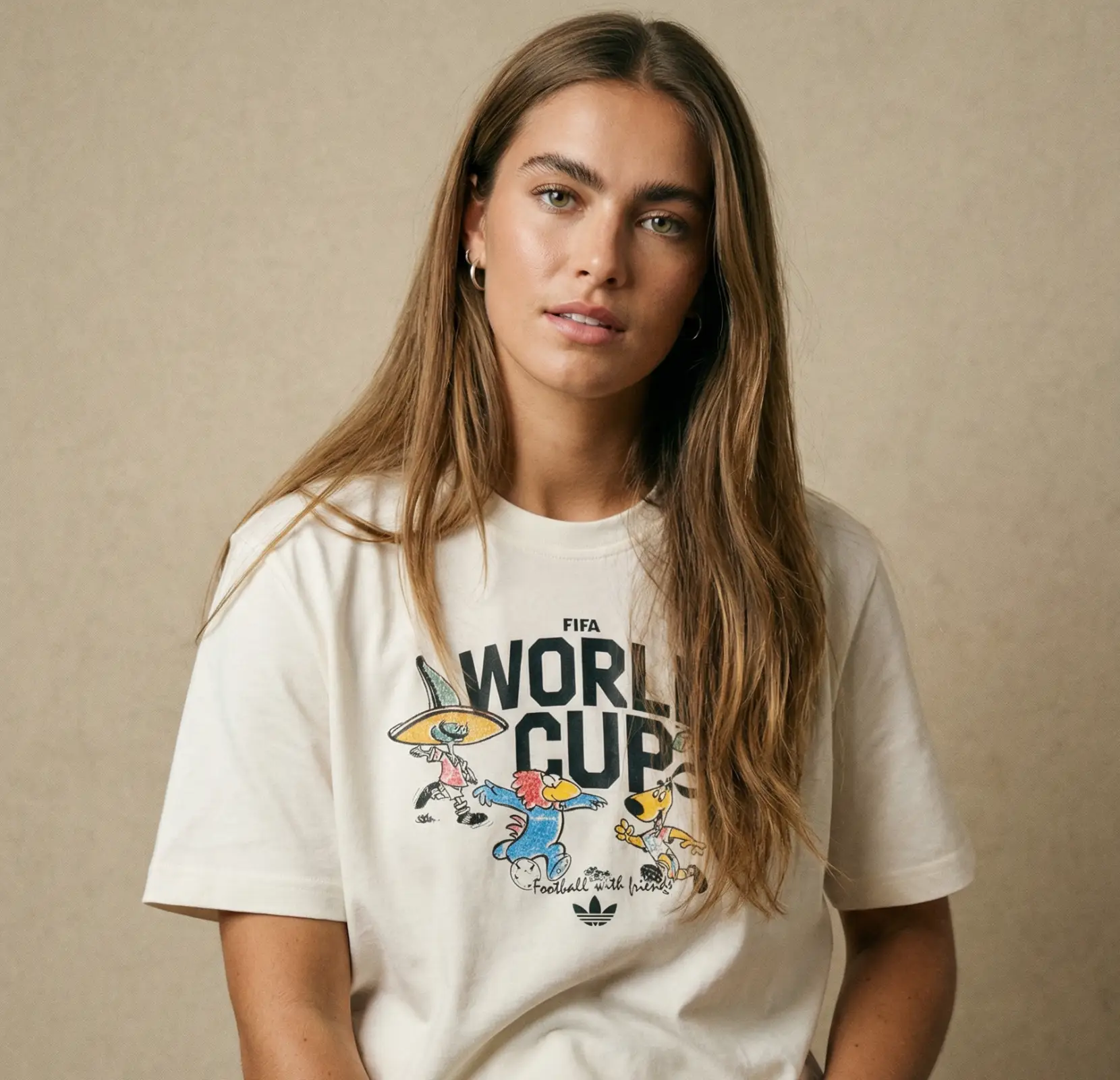 Playera adidas Mascotas mundialistas