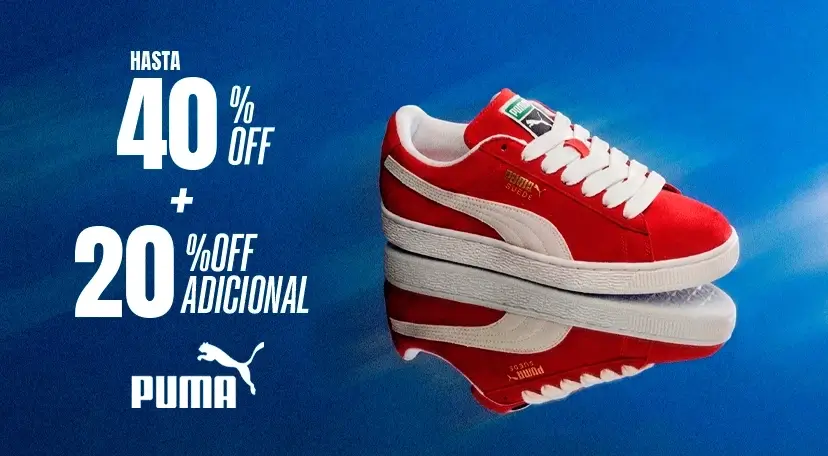 20% off adicional en producto de la marca Puma