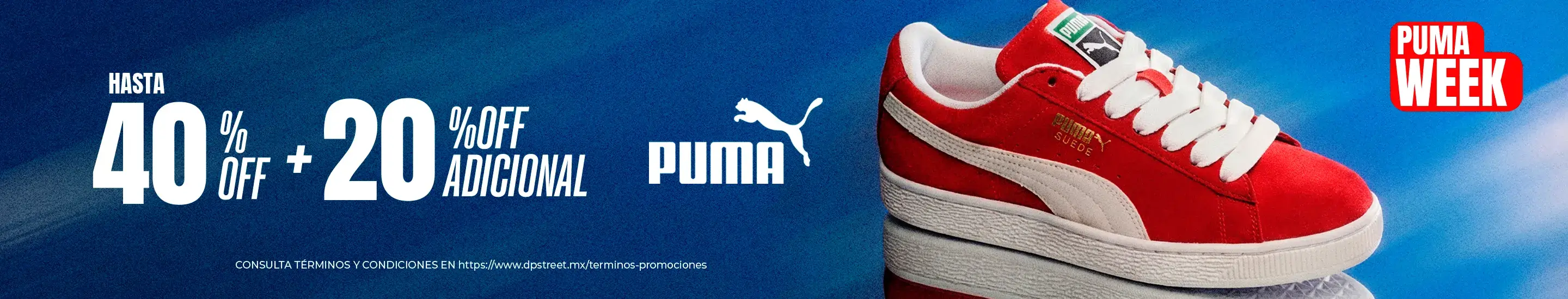 20% off adicional en producto de la marca Puma