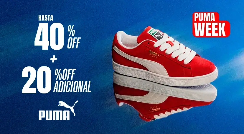 20% off adicional en producto de la marca Puma