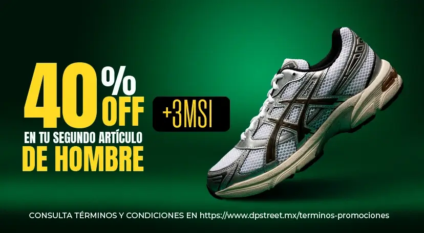 40% de descuento en productos seleccionados para hombres