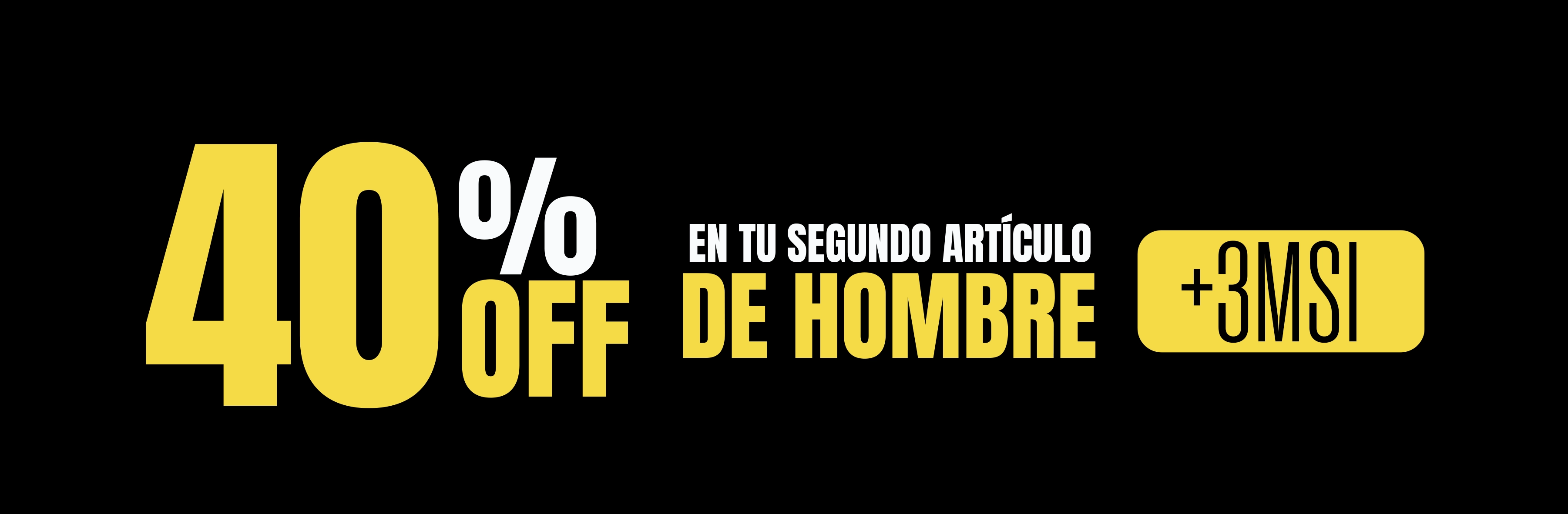 SHA - 40% Off en segundo artículo hombre