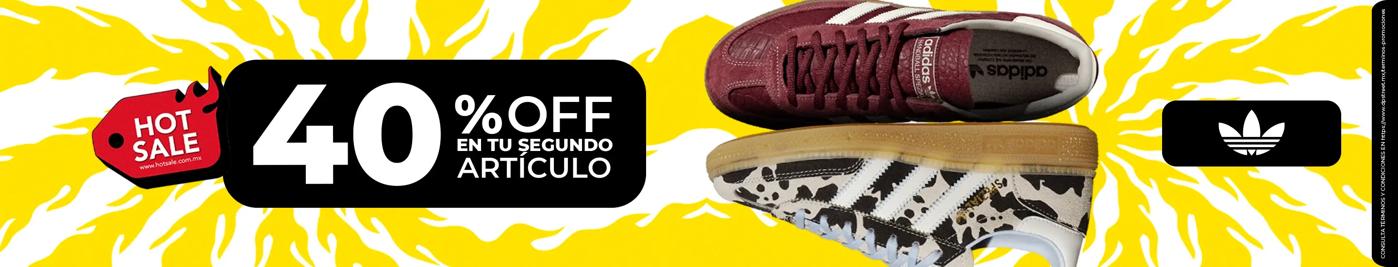 Hot Sale 2026 - 40% Off en tu segundo artículo adidas