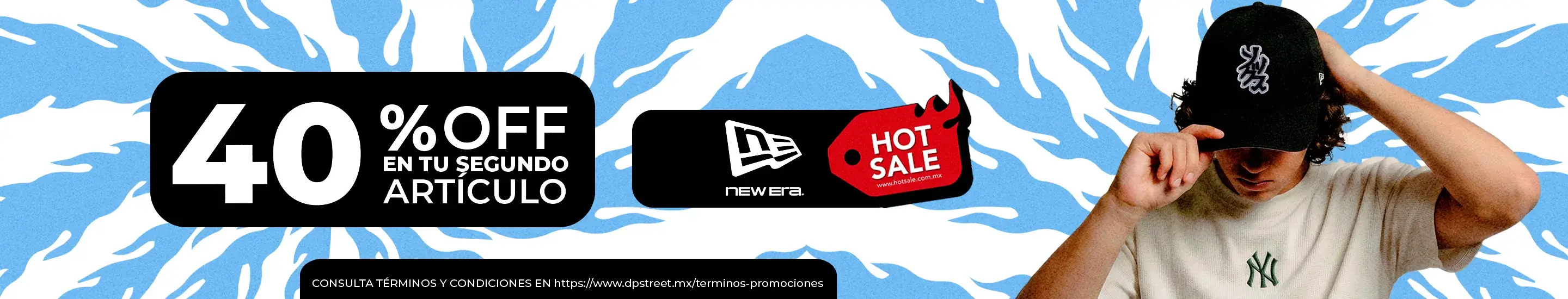 Hot Sale: 40% Off en tu segundo artículo New Era