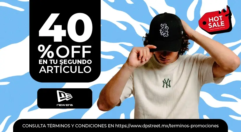 Hot Sale: 40% Off en tu segundo artículo New Era