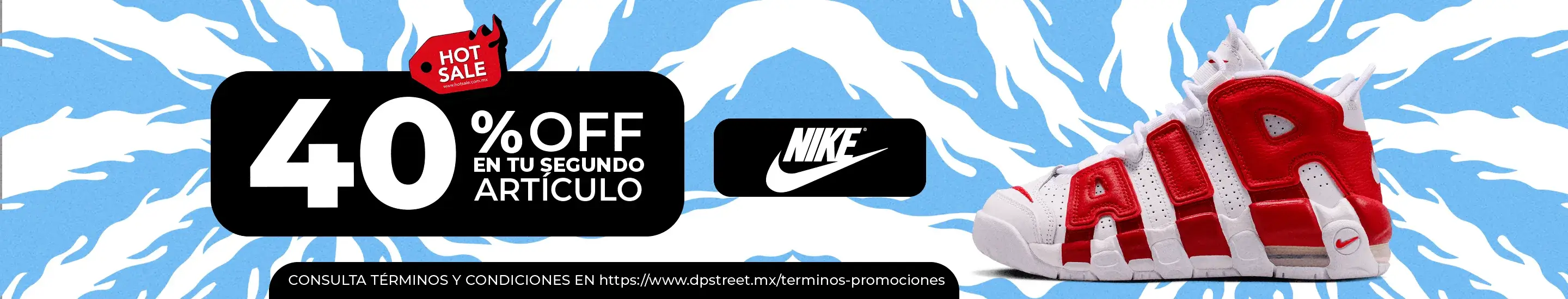 Hot Sale: 40% Off en tu segundo artículo Nike