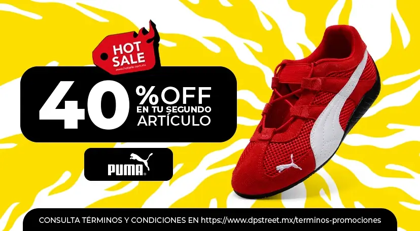 Hot Sale: 40% Off en tu segundo artículo Puma