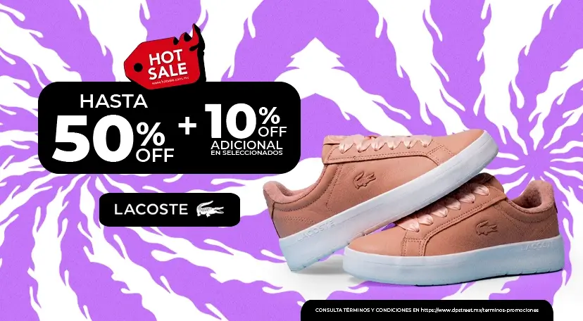 Hot Sale 2026 - 50% + 10% Off en Lacoste