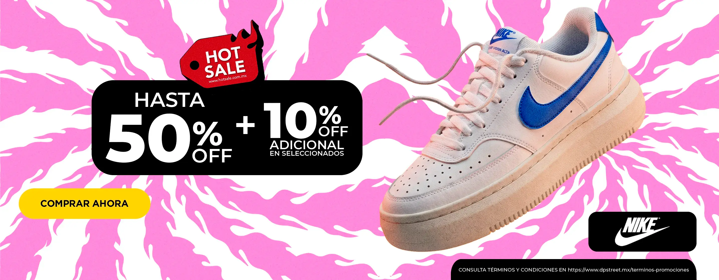 HA - 50% + 10% Off en productos de la marca Nike