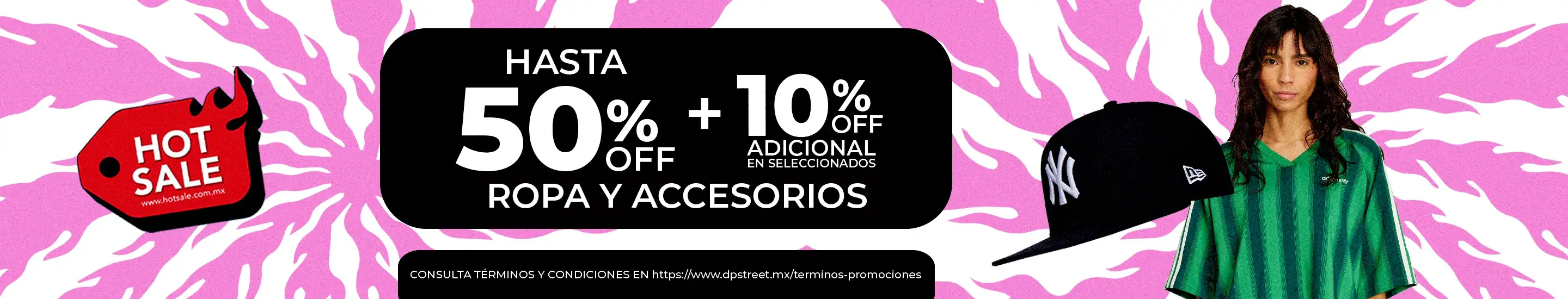 Hot Sale 2026 - 50% Off + 10% Off en Ropa y accesorios