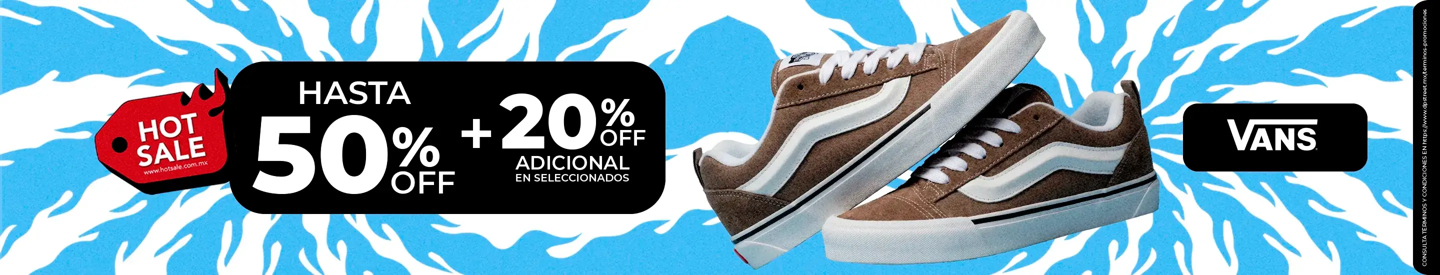 Hot Sale 2026 - 50% + 20% Off en Vans