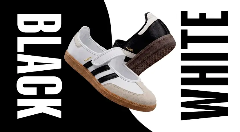 Tenis blancos y negros para el regreso a clases