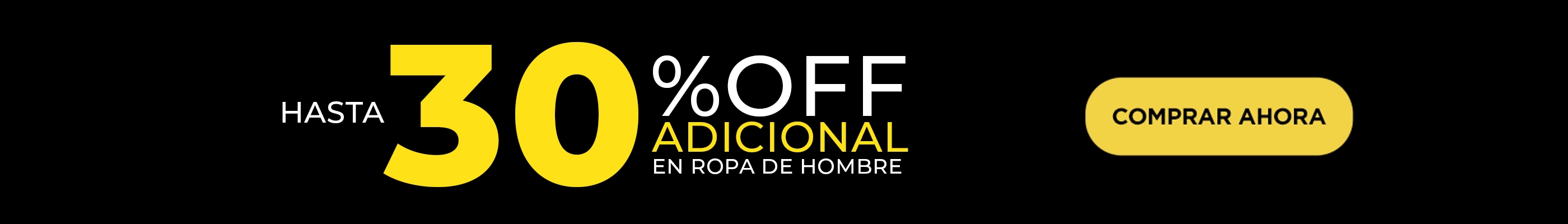 SHA - 30% de descuento en Ropa Hombre