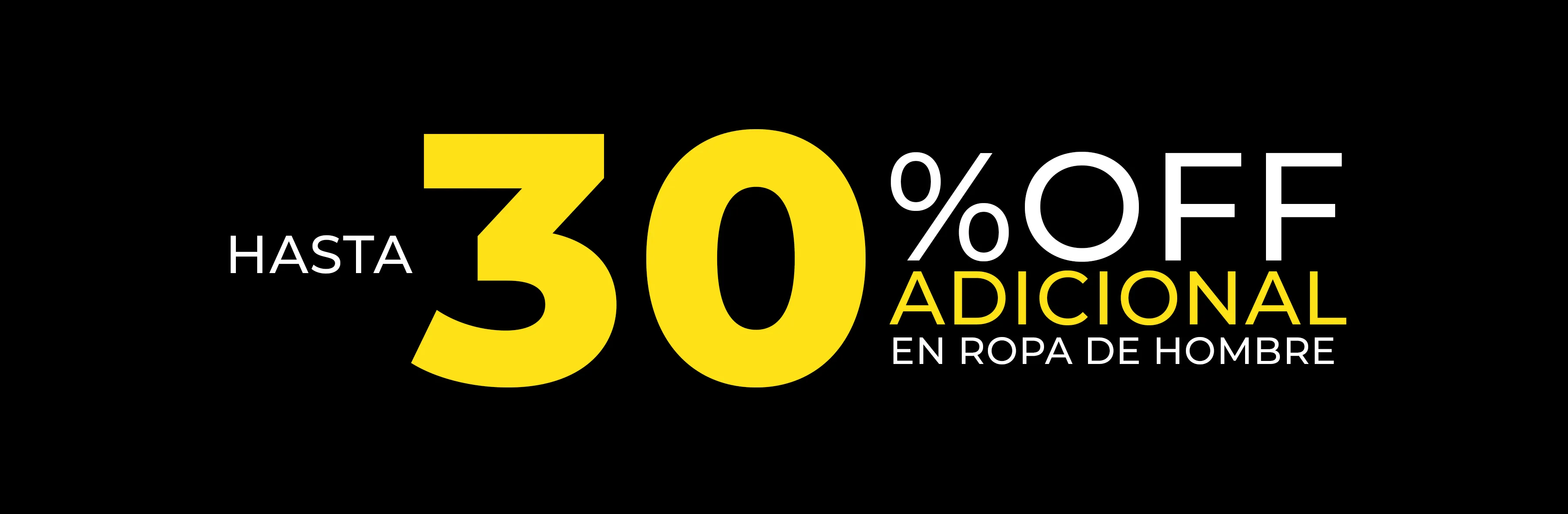 SHA - 30% de descuento en Ropa Hombre