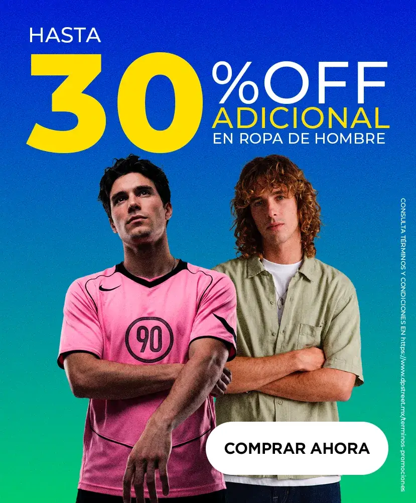 HA - Hasta 30% adicional en ropa para hombre