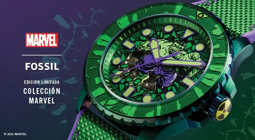 Relojes Fossil x Marvel Hulk