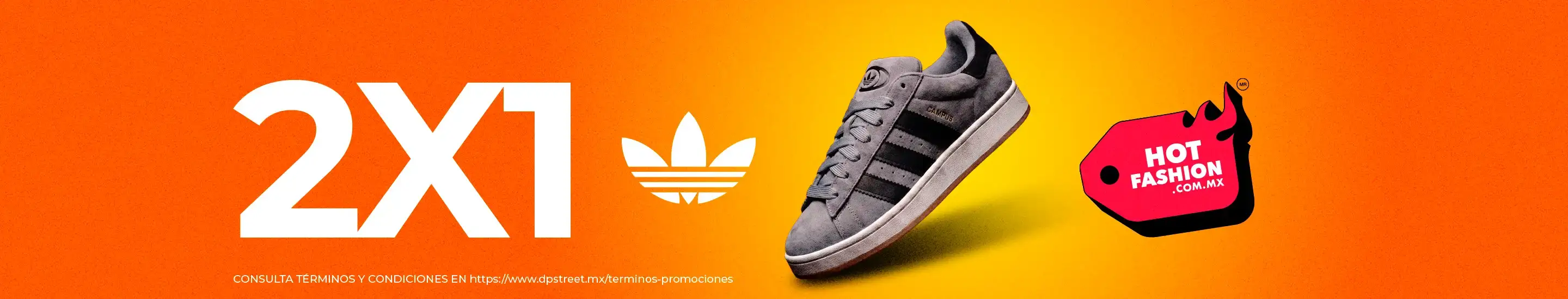 2x1 en tenis, ropa y accesorios de la marca adidas