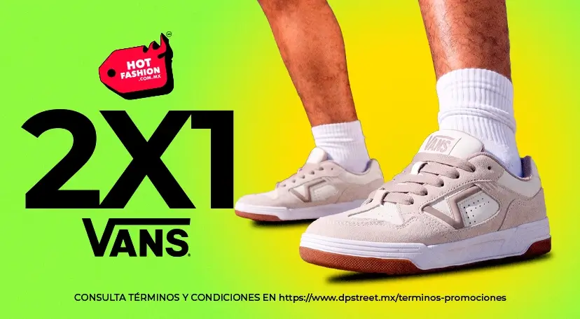 2x1 en tenis, ropa y accesorios de la marca Vans