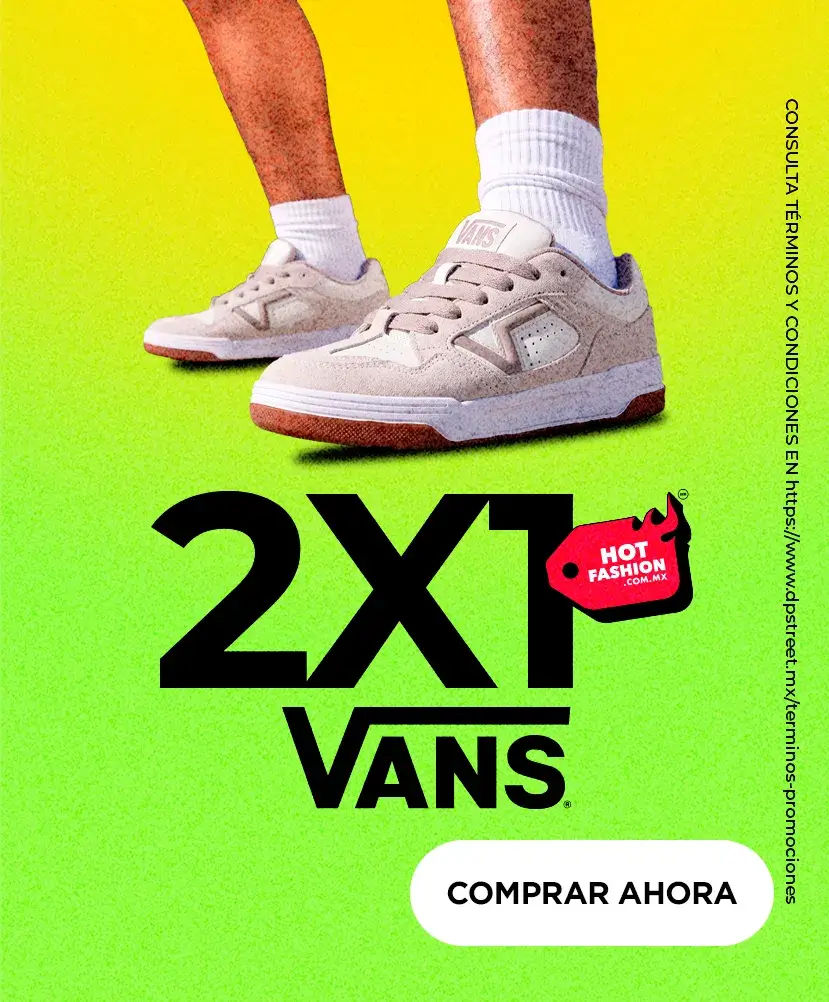 2x1 en tenis, ropa y accesorios de la marca Vans