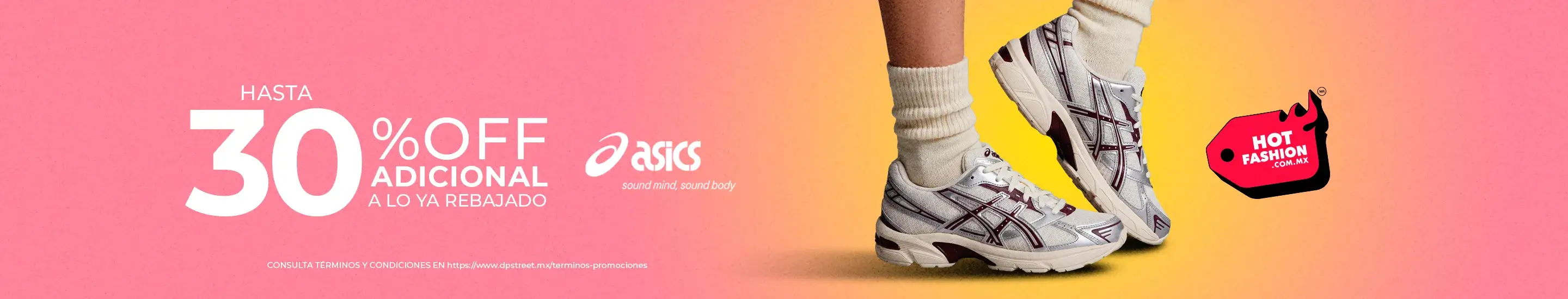 Hasta 30% adicional en Asics