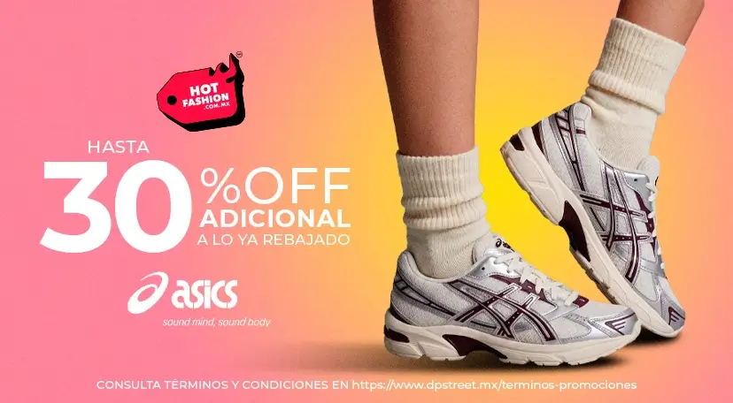 Hasta 30% adicional en Asics