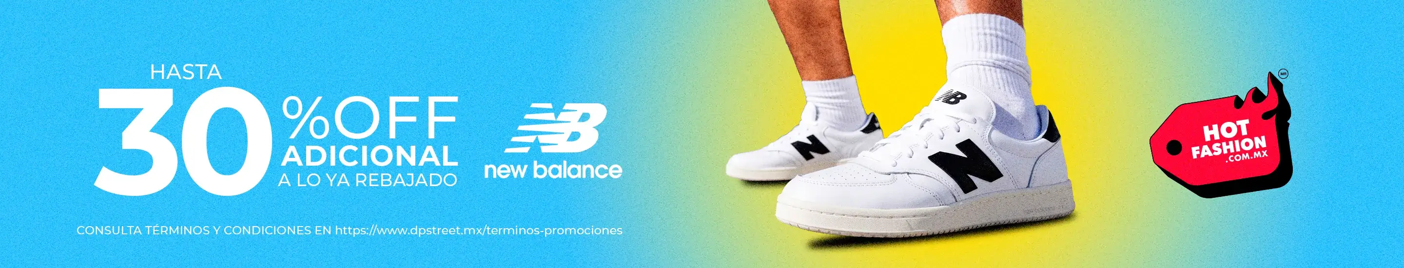 Hasta 30% adicional en New Balance