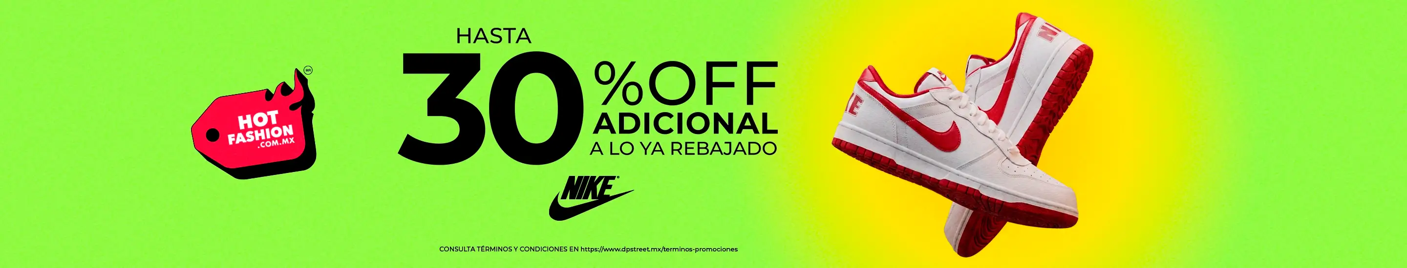 Tenis, ropa y accesorios de la marca Nike con hasta un 30% off adicional
