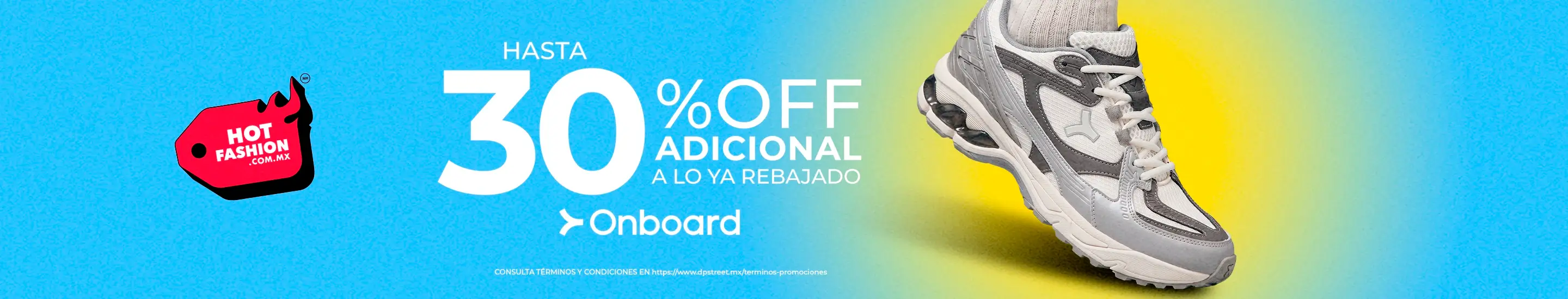 Tenis, ropa y accesorios de la marca Onboard con hasta un 30% off adicional