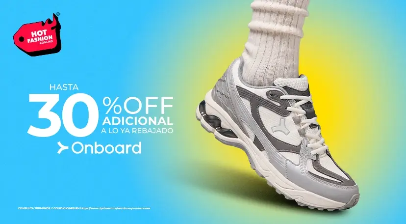 Tenis, ropa y accesorios de la marca Onboard con hasta un 30% off adicional