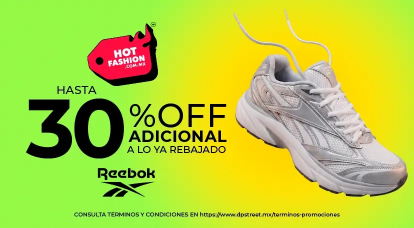 Tenis, ropa y accesorios de la marca Reebok con hasta un 30% off adicional