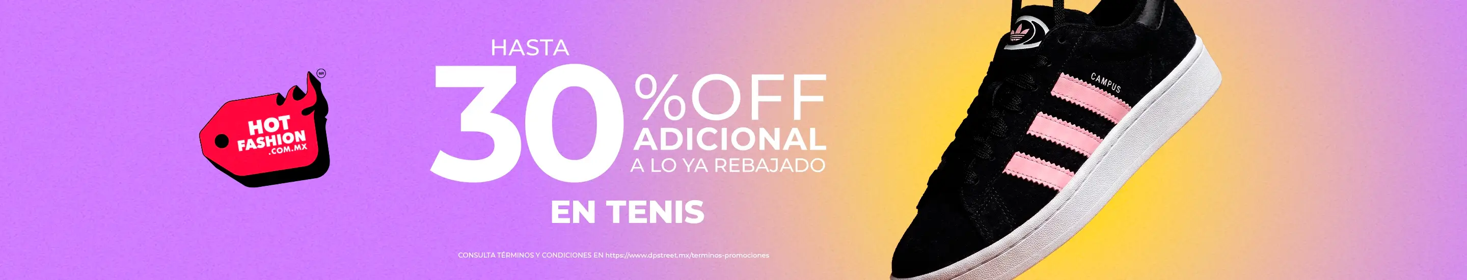 Hot Fashion - 30% de descuento adicional en tenis