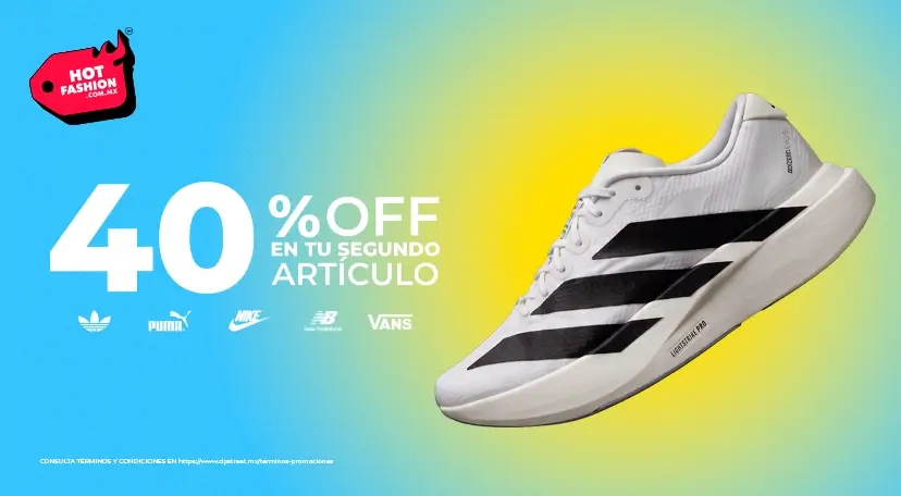 40% de descuento adicional en tenis, ropa y accesorios