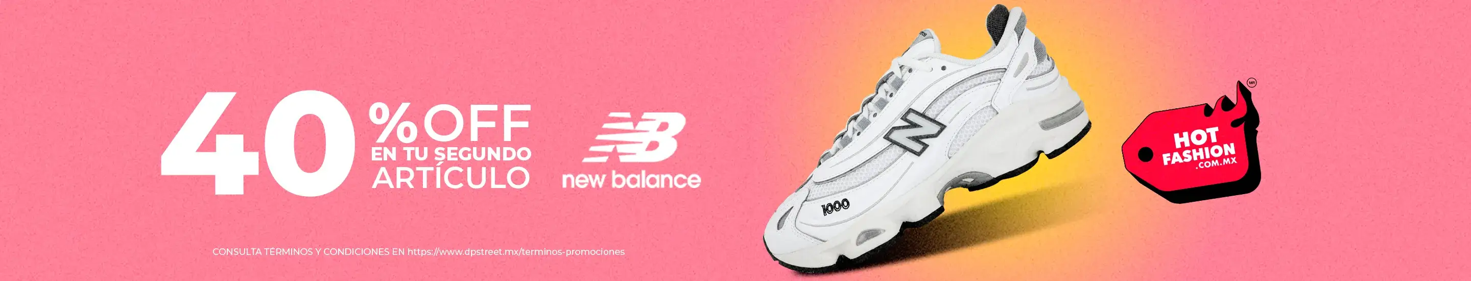 40% de descuento en tenis New Balance seleccionados
