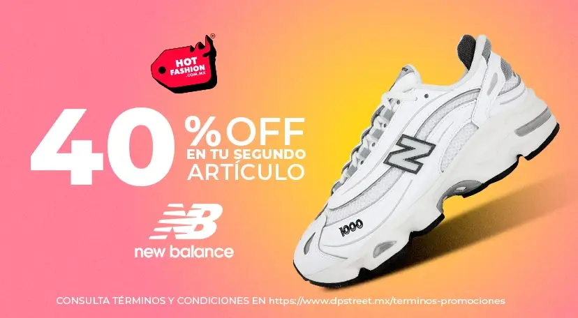 40% de descuento en tenis New Balance seleccionados