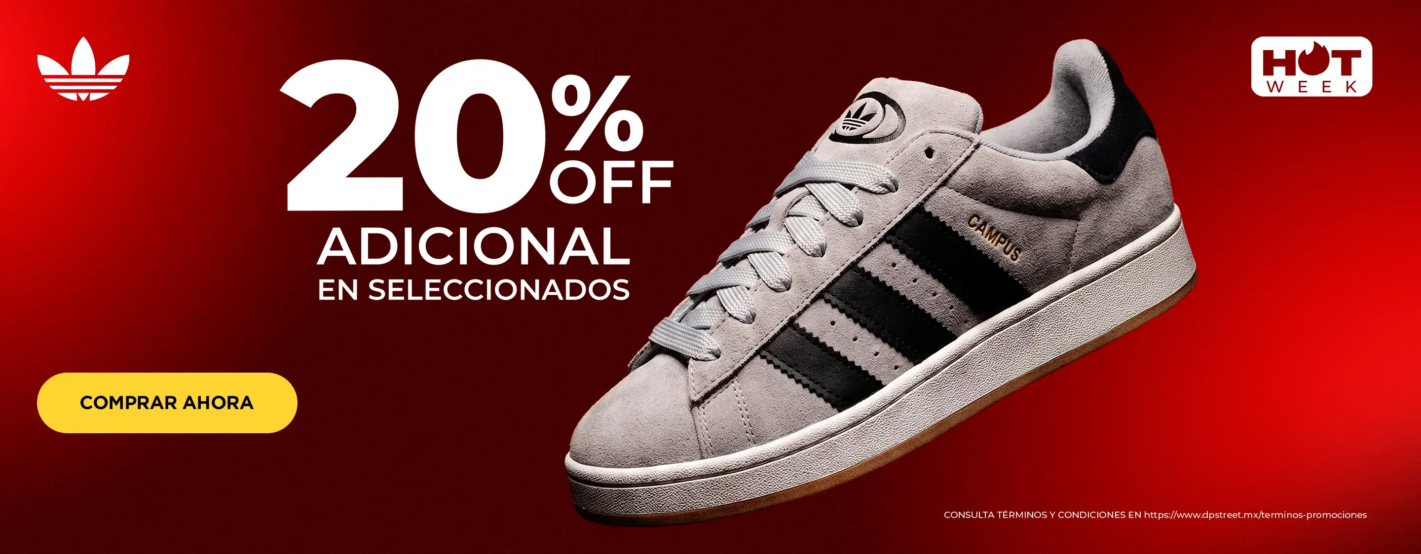 Hot week - Hasta 20% de descuento en producto de la marca adidas